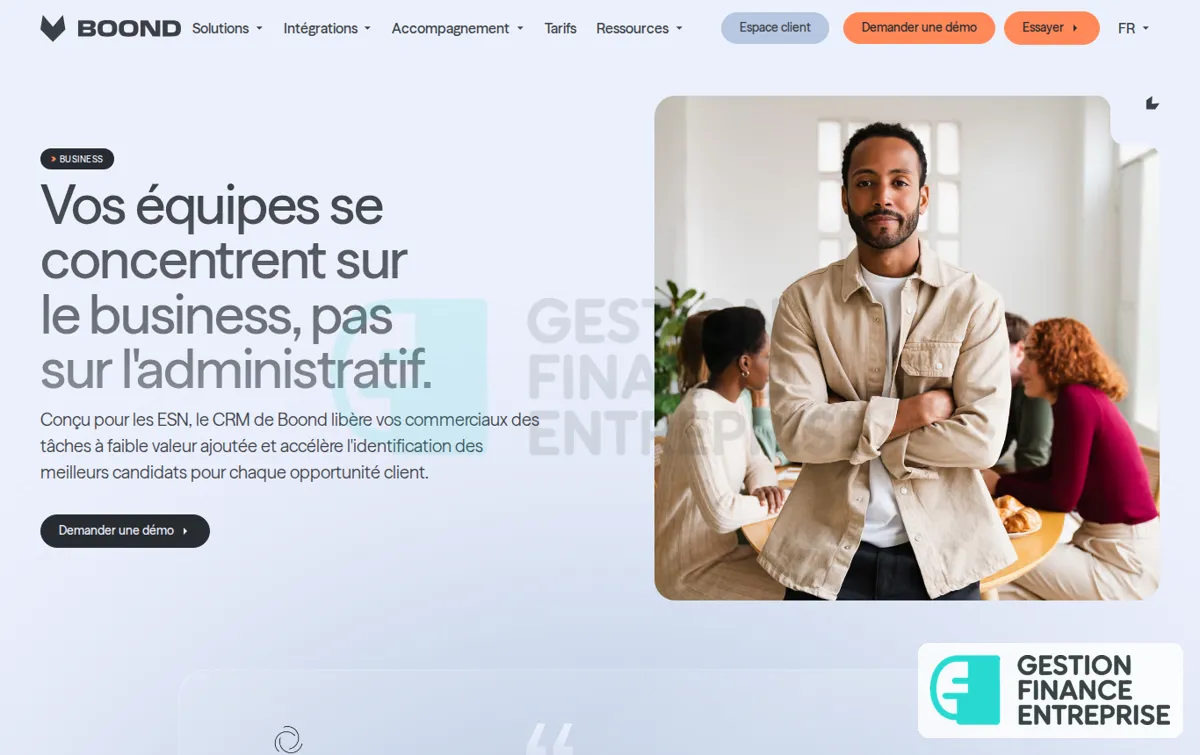 Capture : ERP CRM Business pour ESN & cabinets de conseil | BoondManager